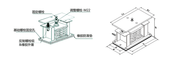 可调试弹簧减震器